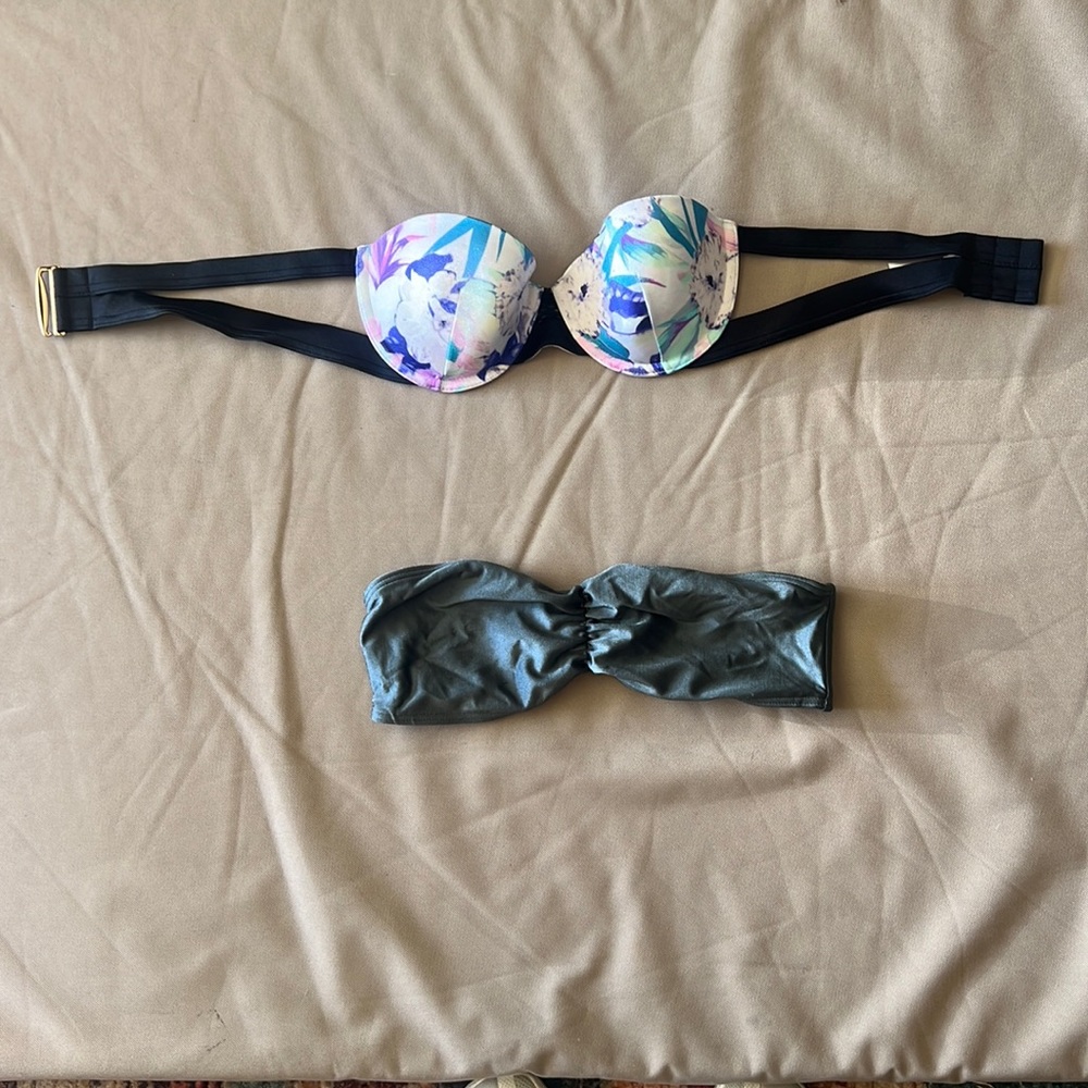 Victorias Secret Strapless top! With O’Neill bonus top!
